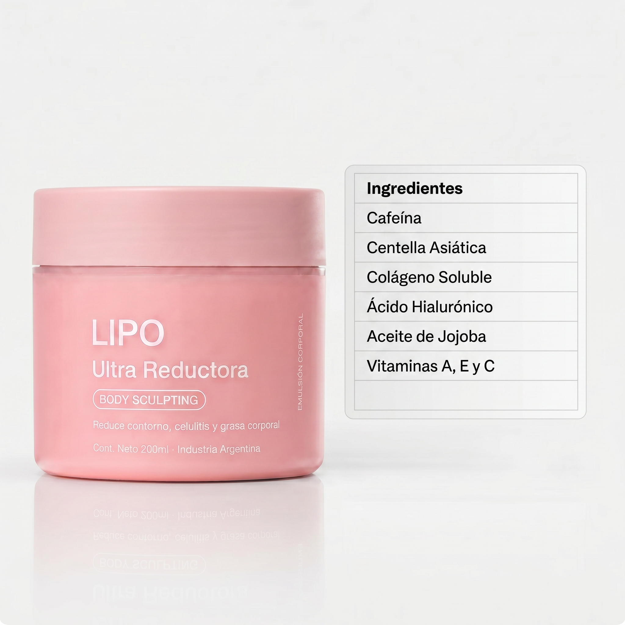 LIPO Ultra Reductora® | Emulsión anticelulitis, reafirmante y reductora